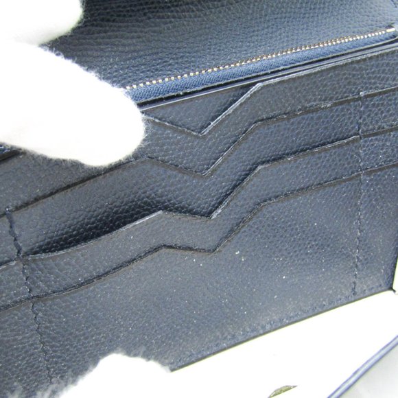 Valextra Punch Long Wallet With Coin Purse/3 Cards V9U14 Men,Women  Calfskin ... - Picture 7 of 15